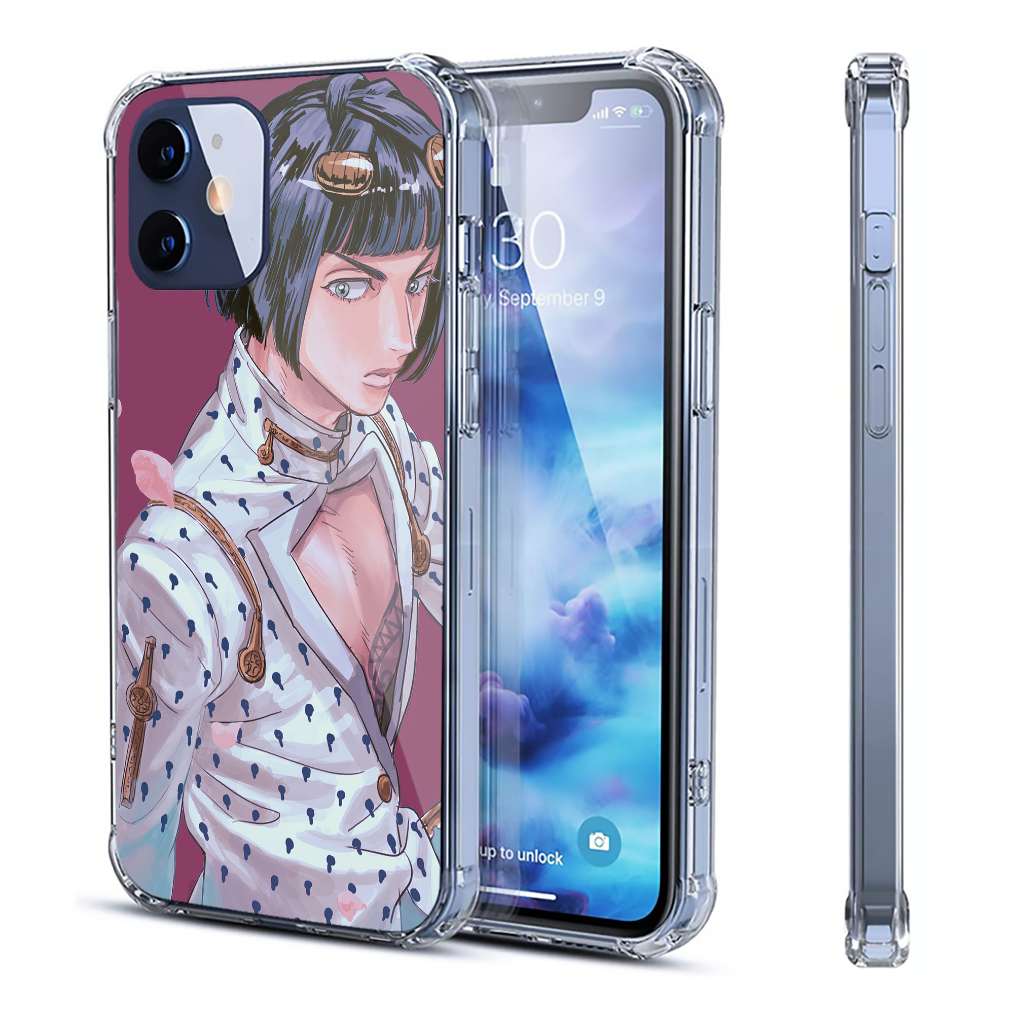 （画像用） ジョジョの奇妙な冒険 JoJo's Bizarre Adventure 【iPhone 12シリーズ対応】透明スマホケース（クリアソフトケース）